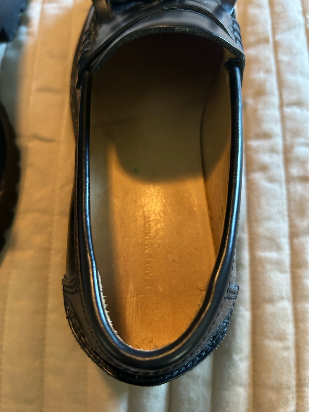 Isabel Marant Black Tassel Loafers - Classic Leather Slip-Ons - Picture 9 of 10